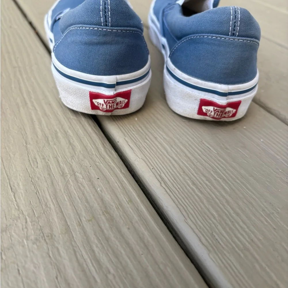 VANS Classic Woman’s Blue Slip-On Sneakers, Size: 8 - Picture 5 of 9